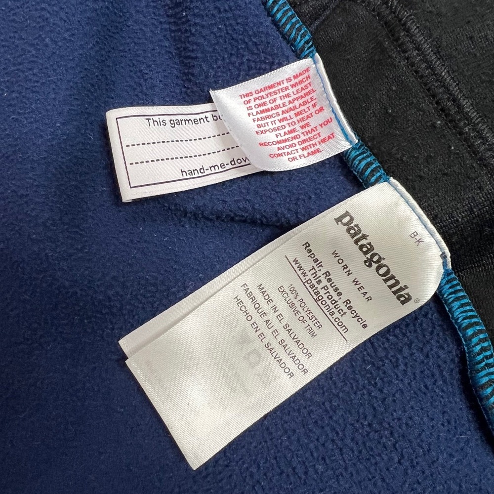 Patagonia Toddler Micro D Snap-T Full Zip Fleece Jacket 4T Blue 60155 - Picture 5 of 13